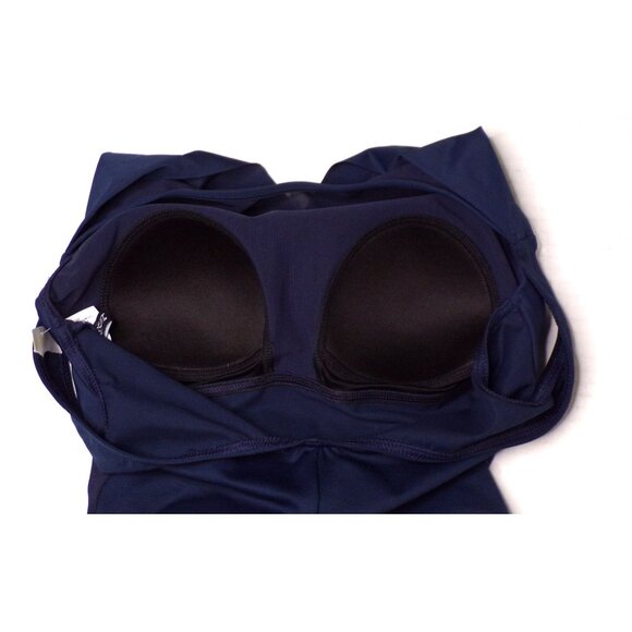🆕 MIRACLESUIT Palma Illusion Slimming One Piece Swimsuit 8 Navy Blue - Picture 10 of 11